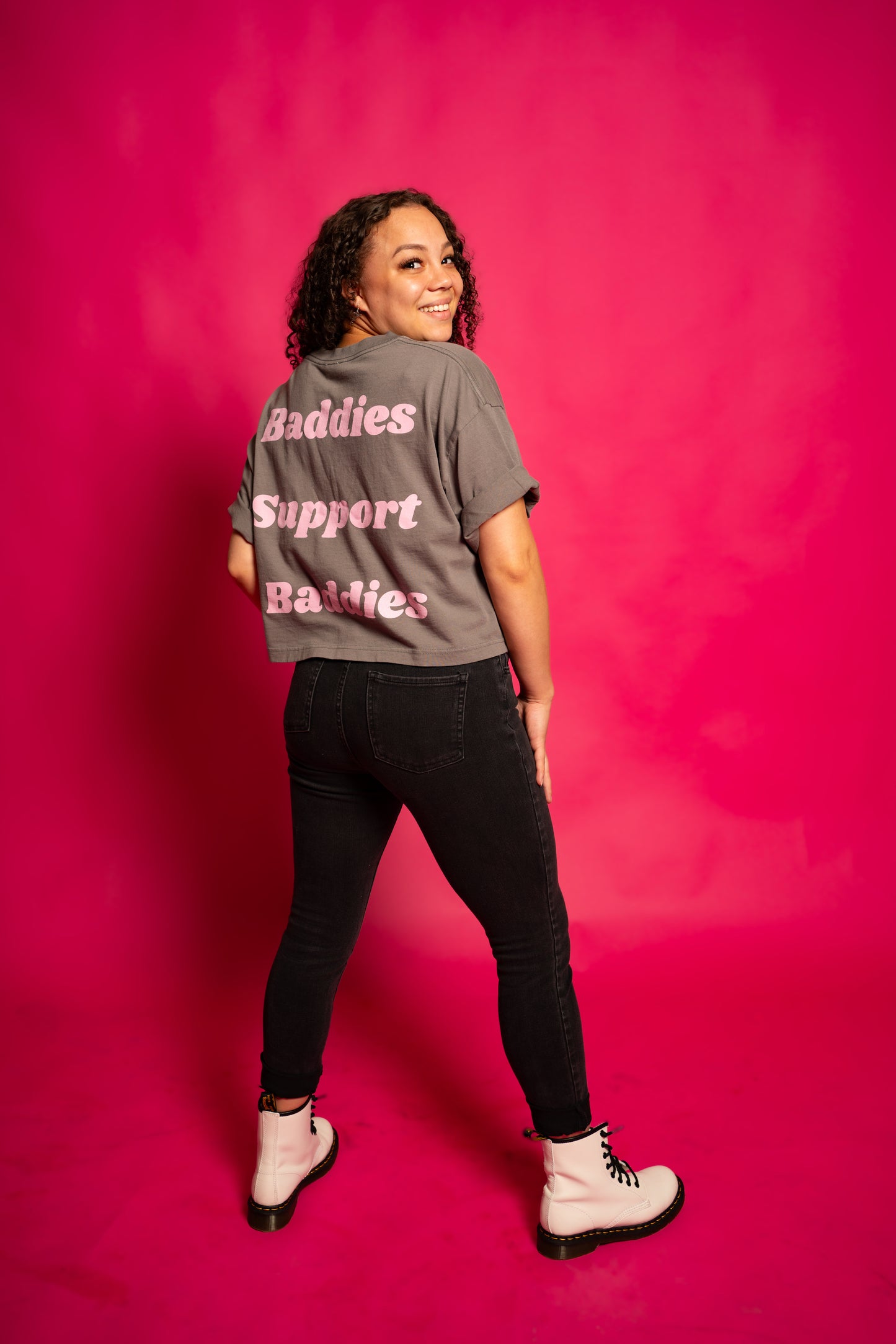 Baddies Support Baddies Crop T-Shirt