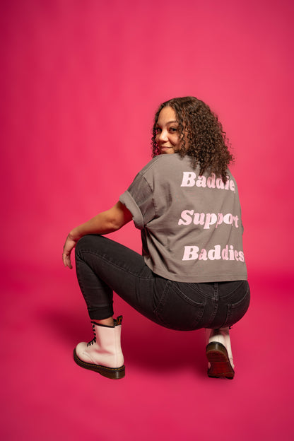 Baddies Support Baddies Crop T-Shirt